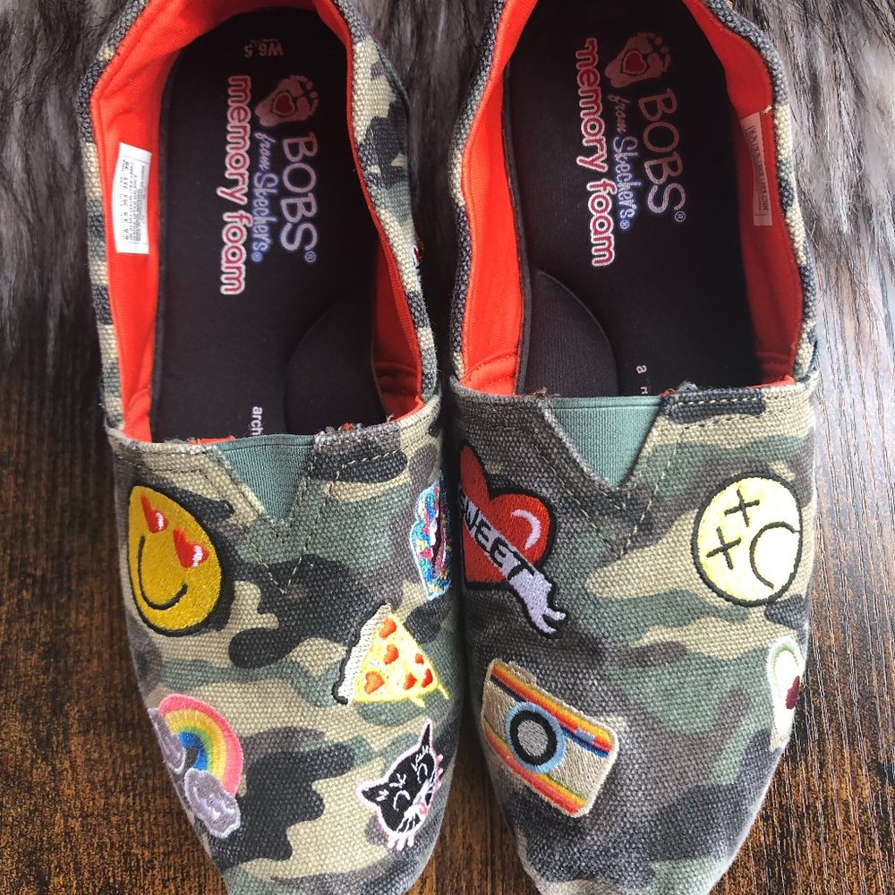 Bob's by Sketchers Camo Slip-ons